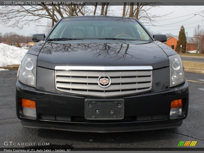 Sable Black / Light Neutral 2003 Cadillac CTS Sedan