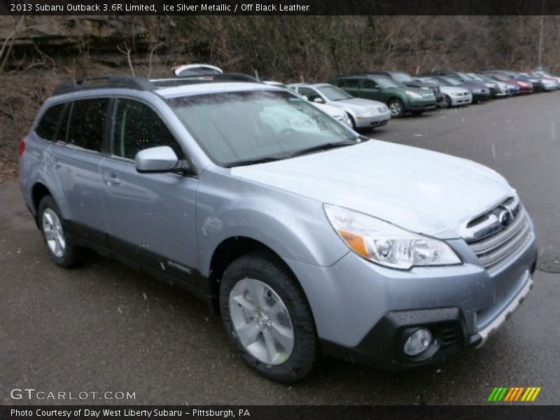Ice Silver Metallic / Off Black Leather 2013 Subaru Outback 3.6R Limited