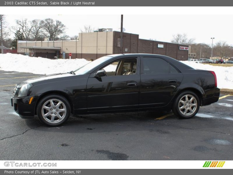 Sable Black / Light Neutral 2003 Cadillac CTS Sedan