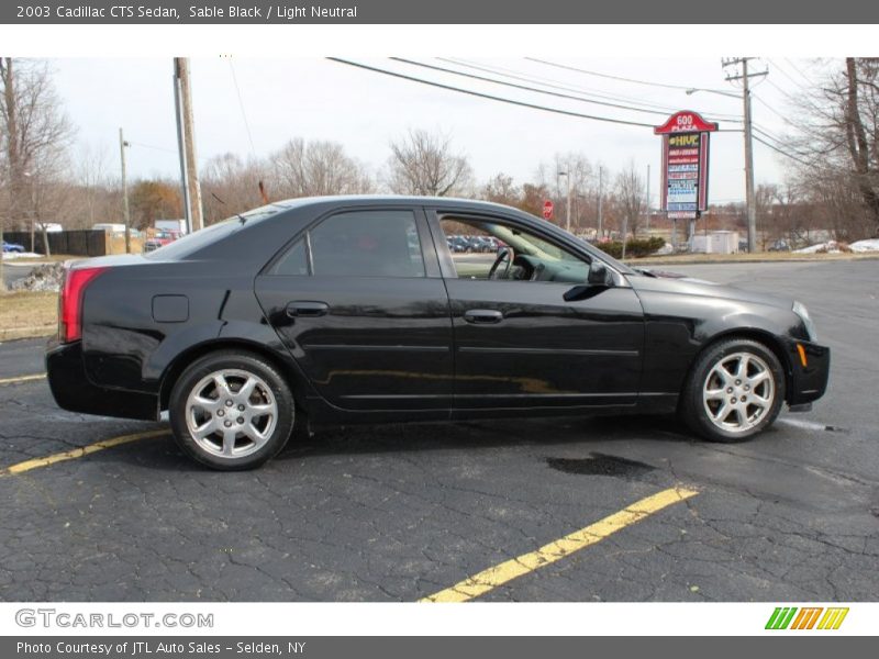 Sable Black / Light Neutral 2003 Cadillac CTS Sedan