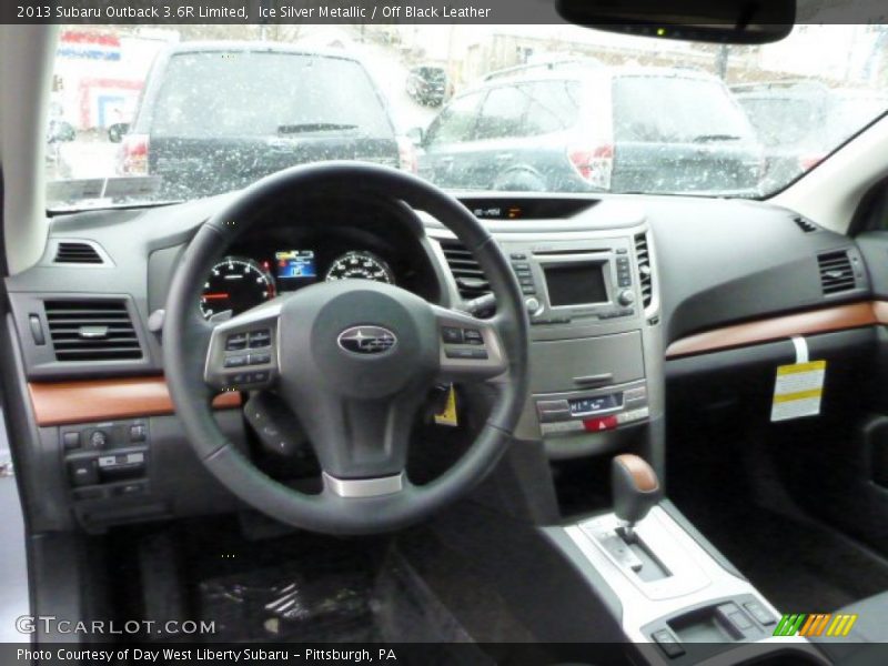 Ice Silver Metallic / Off Black Leather 2013 Subaru Outback 3.6R Limited
