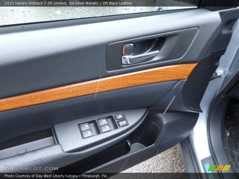 Ice Silver Metallic / Off Black Leather 2013 Subaru Outback 3.6R Limited