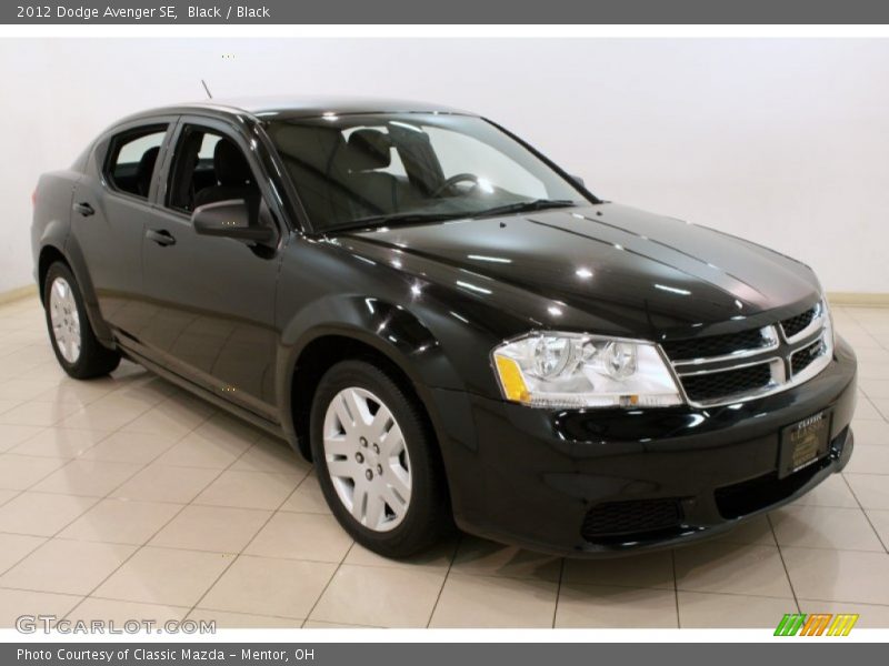 Black / Black 2012 Dodge Avenger SE