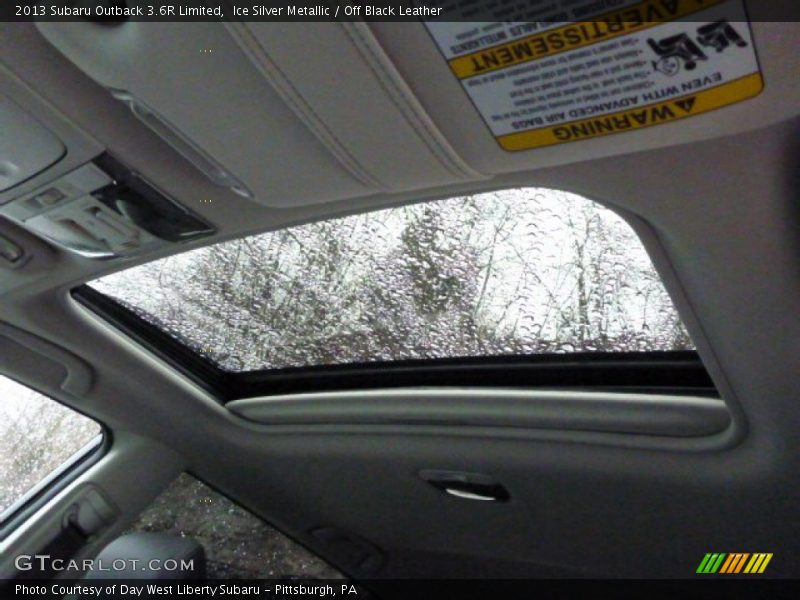 Ice Silver Metallic / Off Black Leather 2013 Subaru Outback 3.6R Limited