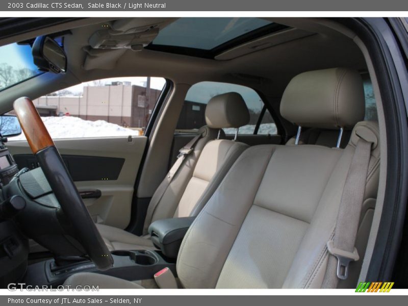 Sable Black / Light Neutral 2003 Cadillac CTS Sedan