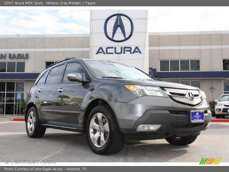 Nimbus Gray Metallic / Taupe 2007 Acura MDX Sport