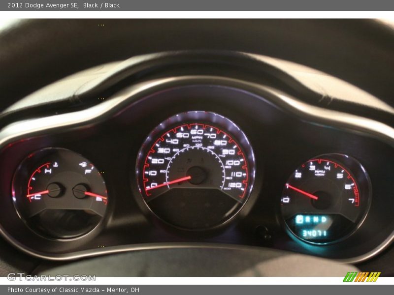 Black / Black 2012 Dodge Avenger SE