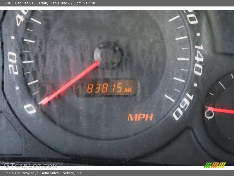 Sable Black / Light Neutral 2003 Cadillac CTS Sedan