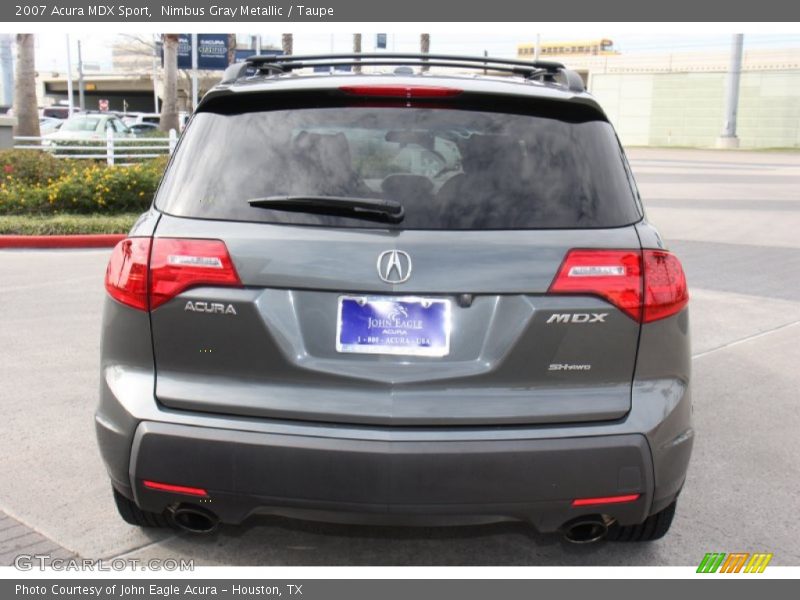 Nimbus Gray Metallic / Taupe 2007 Acura MDX Sport