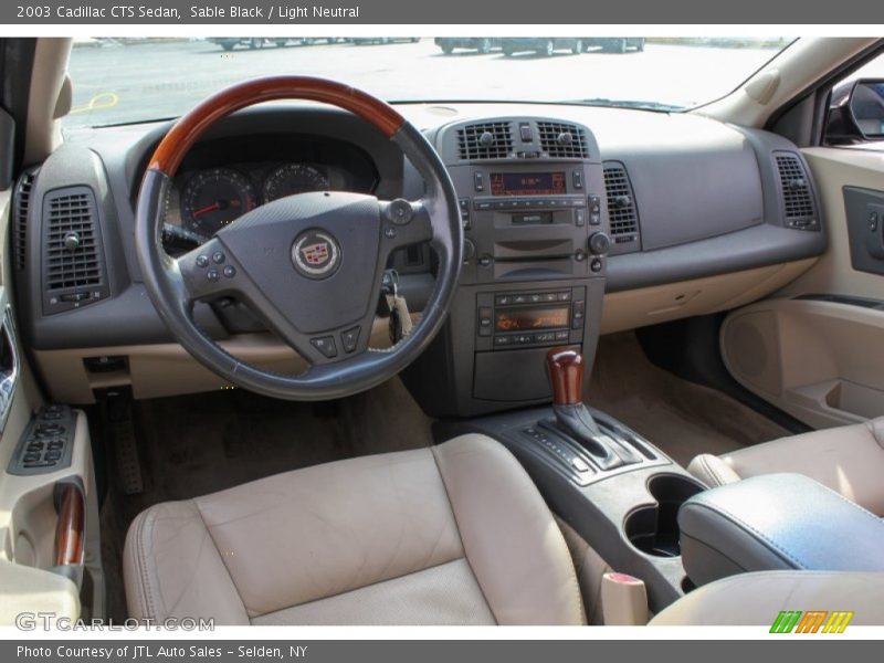 Sable Black / Light Neutral 2003 Cadillac CTS Sedan