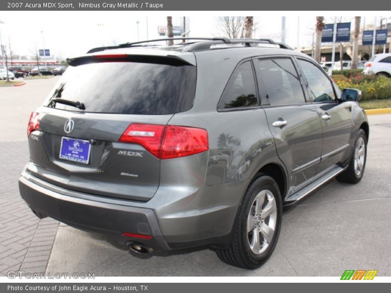 Nimbus Gray Metallic / Taupe 2007 Acura MDX Sport