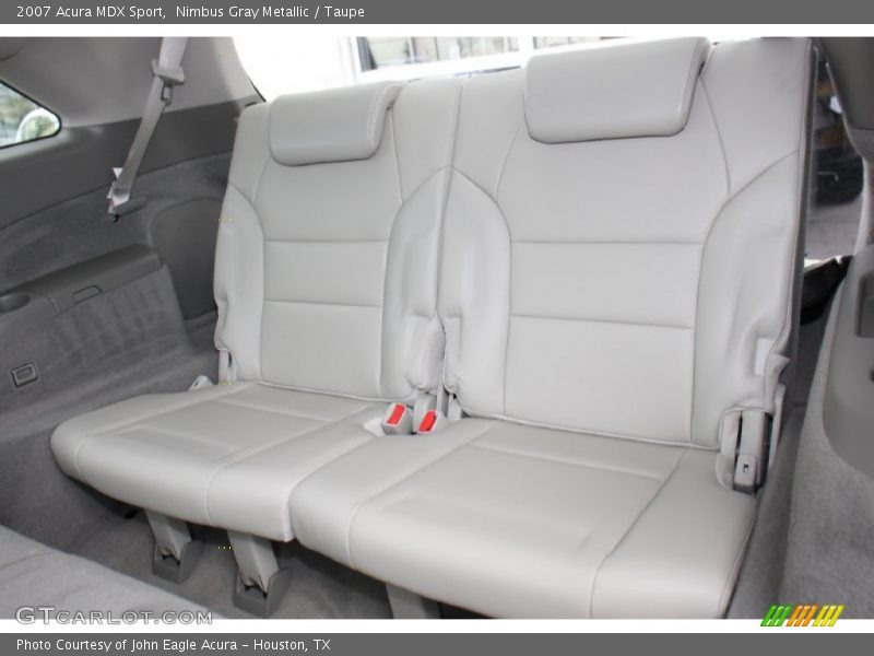 Rear Seat of 2007 MDX Sport