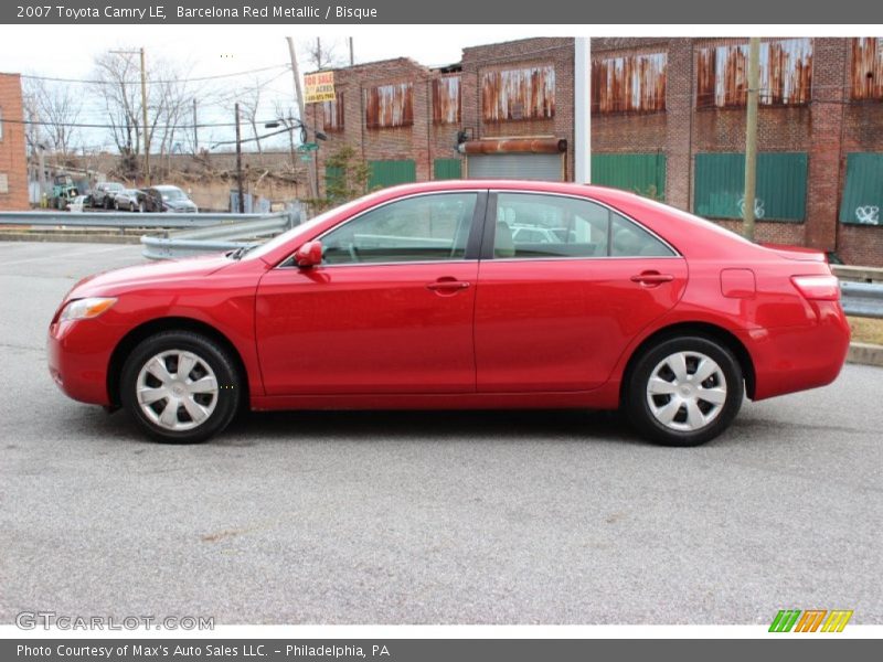 Barcelona Red Metallic / Bisque 2007 Toyota Camry LE