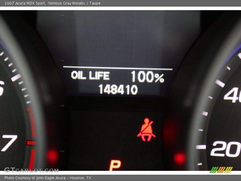 Nimbus Gray Metallic / Taupe 2007 Acura MDX Sport