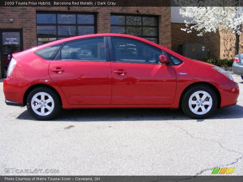 Barcelona Red Metallic / Dark Gray 2009 Toyota Prius Hybrid