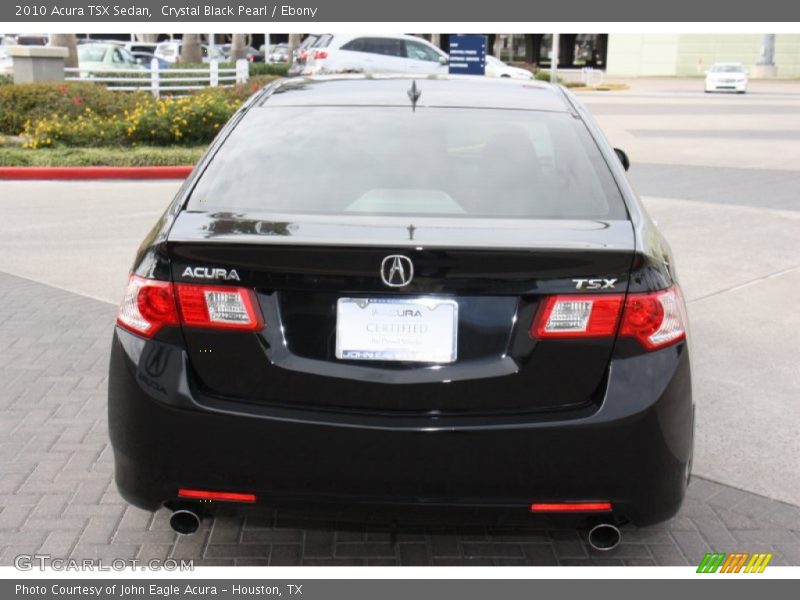 Crystal Black Pearl / Ebony 2010 Acura TSX Sedan