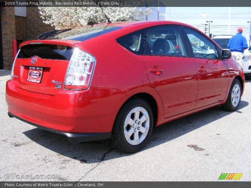 Barcelona Red Metallic / Dark Gray 2009 Toyota Prius Hybrid