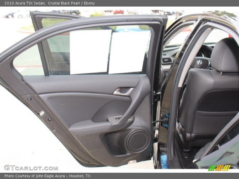 Crystal Black Pearl / Ebony 2010 Acura TSX Sedan