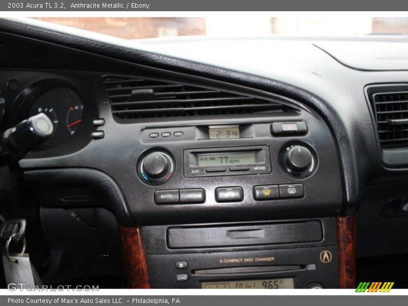 Anthracite Metallic / Ebony 2003 Acura TL 3.2