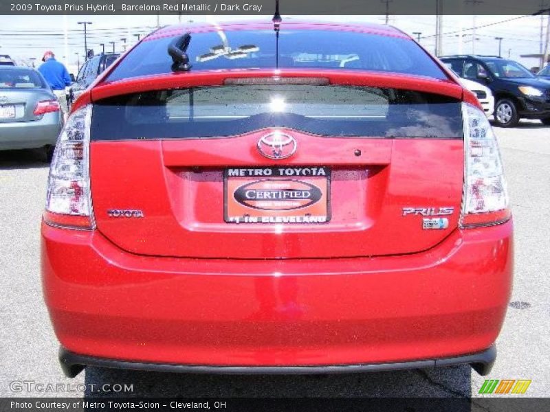 Barcelona Red Metallic / Dark Gray 2009 Toyota Prius Hybrid