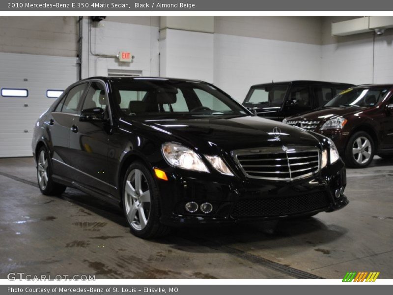 Black / Almond Beige 2010 Mercedes-Benz E 350 4Matic Sedan