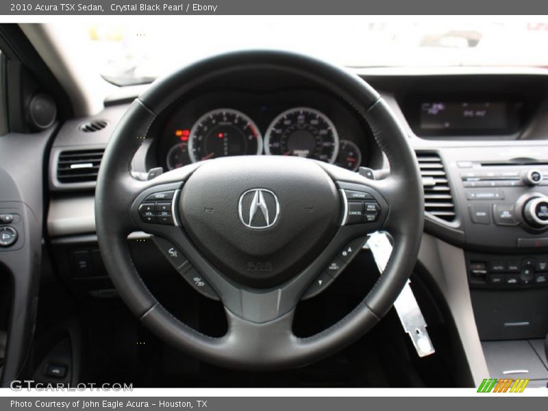Crystal Black Pearl / Ebony 2010 Acura TSX Sedan