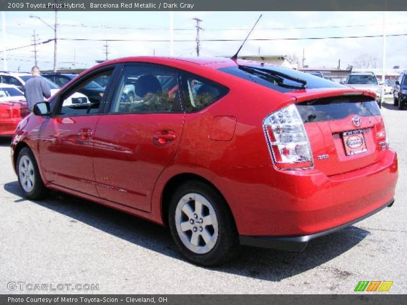 Barcelona Red Metallic / Dark Gray 2009 Toyota Prius Hybrid