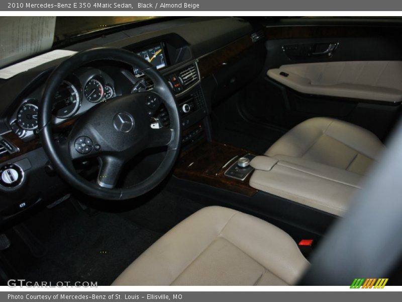Black / Almond Beige 2010 Mercedes-Benz E 350 4Matic Sedan