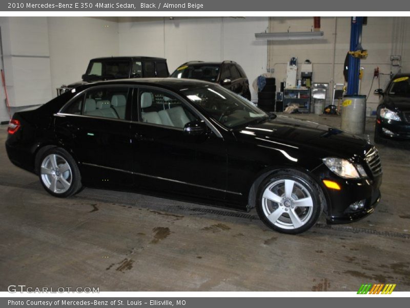 Black / Almond Beige 2010 Mercedes-Benz E 350 4Matic Sedan