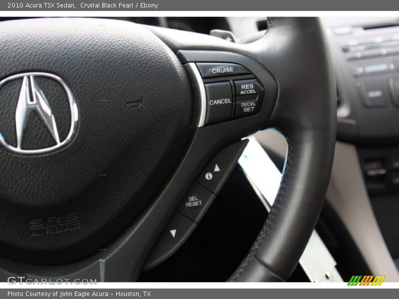 Crystal Black Pearl / Ebony 2010 Acura TSX Sedan