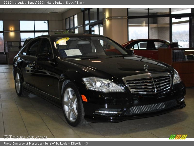 Black / Black 2010 Mercedes-Benz S 550 4Matic Sedan