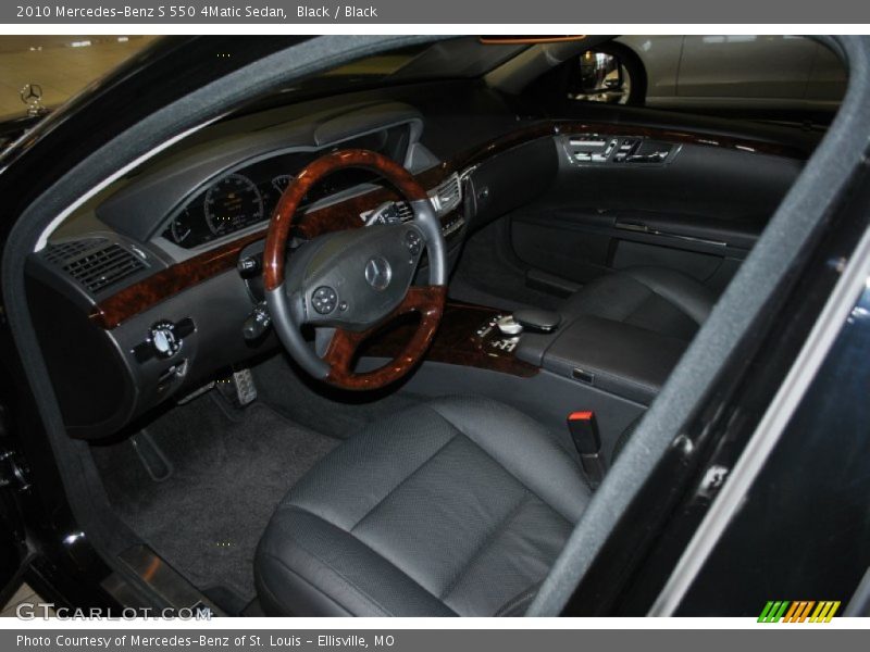 Black / Black 2010 Mercedes-Benz S 550 4Matic Sedan