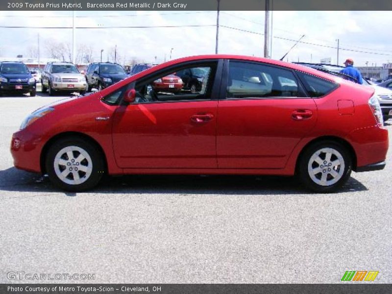 Barcelona Red Metallic / Dark Gray 2009 Toyota Prius Hybrid