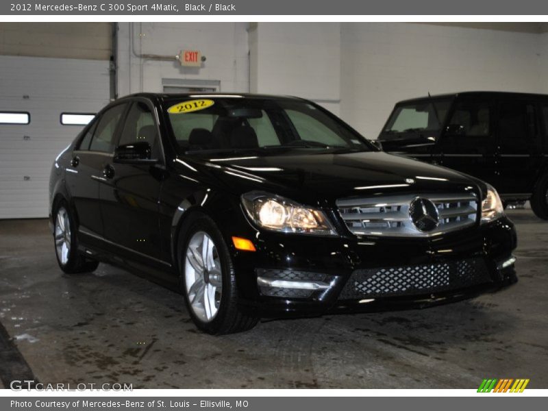 Black / Black 2012 Mercedes-Benz C 300 Sport 4Matic