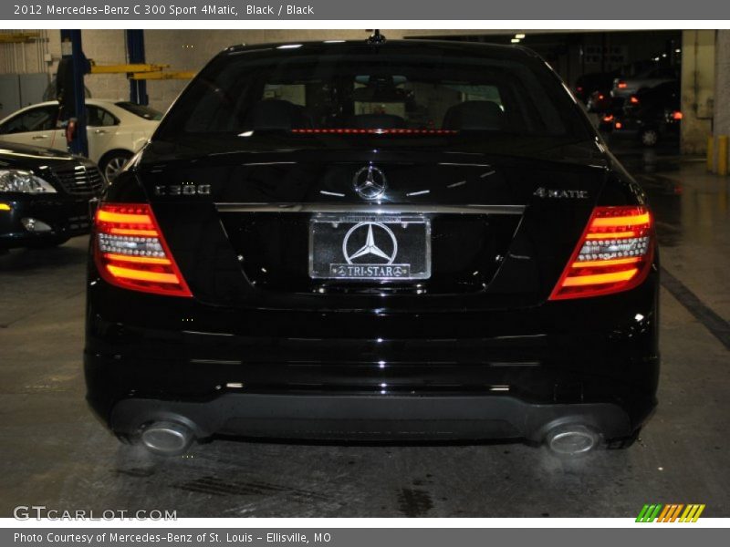 Black / Black 2012 Mercedes-Benz C 300 Sport 4Matic