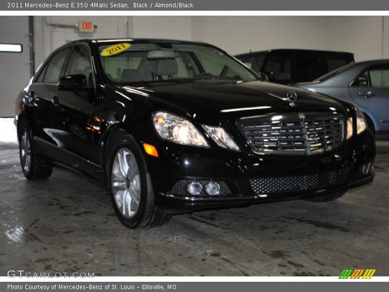 Black / Almond/Black 2011 Mercedes-Benz E 350 4Matic Sedan