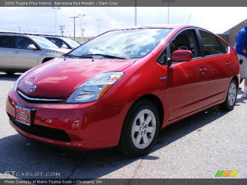 Barcelona Red Metallic / Dark Gray 2009 Toyota Prius Hybrid