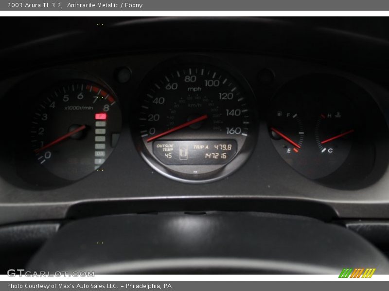 Anthracite Metallic / Ebony 2003 Acura TL 3.2