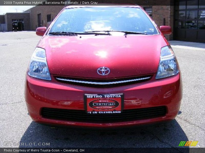 Barcelona Red Metallic / Dark Gray 2009 Toyota Prius Hybrid