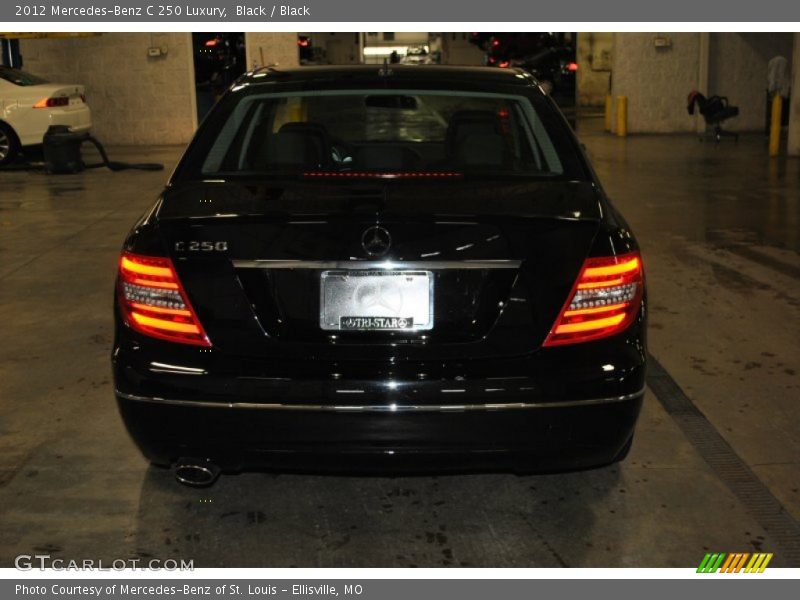 Black / Black 2012 Mercedes-Benz C 250 Luxury