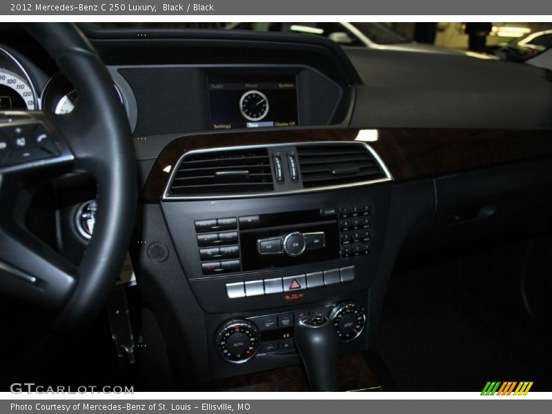 Black / Black 2012 Mercedes-Benz C 250 Luxury