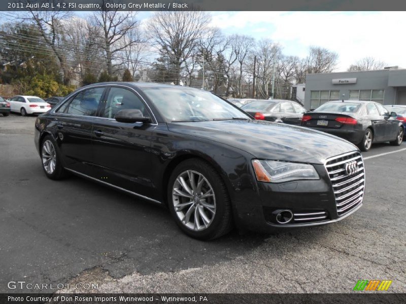 Oolong Grey Metallic / Black 2011 Audi A8 L 4.2 FSI quattro