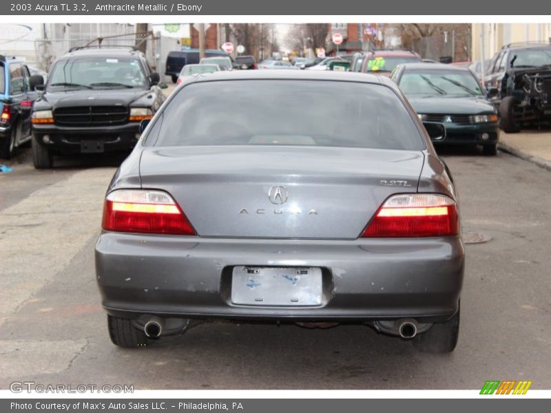 Anthracite Metallic / Ebony 2003 Acura TL 3.2