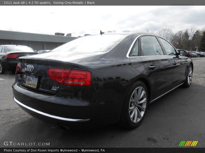 Oolong Grey Metallic / Black 2011 Audi A8 L 4.2 FSI quattro