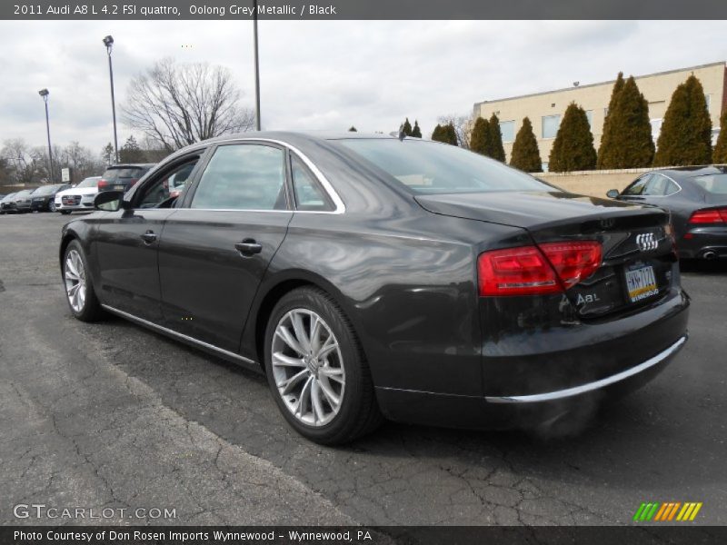 Oolong Grey Metallic / Black 2011 Audi A8 L 4.2 FSI quattro