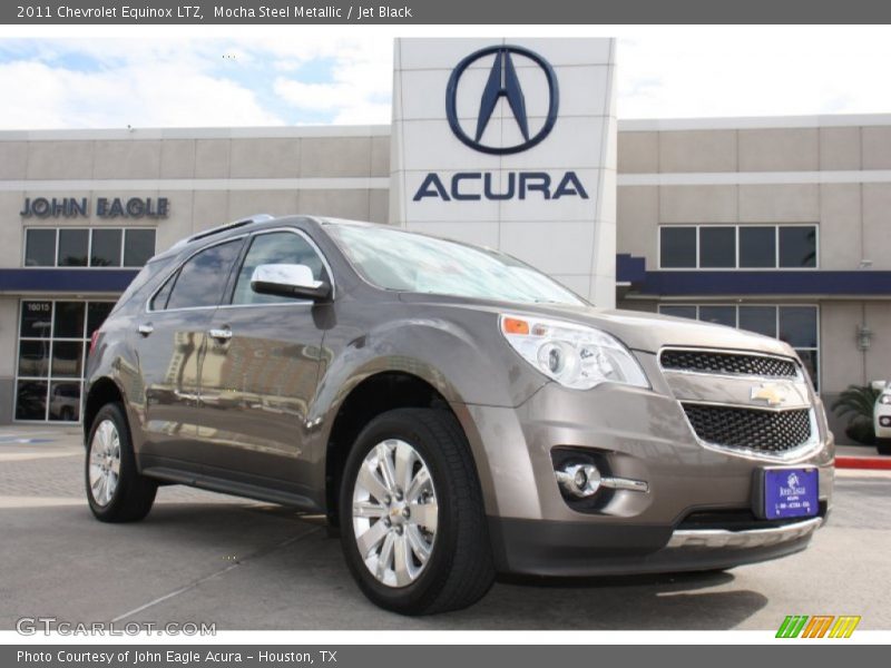 Mocha Steel Metallic / Jet Black 2011 Chevrolet Equinox LTZ