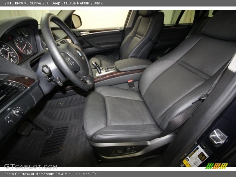 Deep Sea Blue Metallic / Black 2011 BMW X5 xDrive 35i