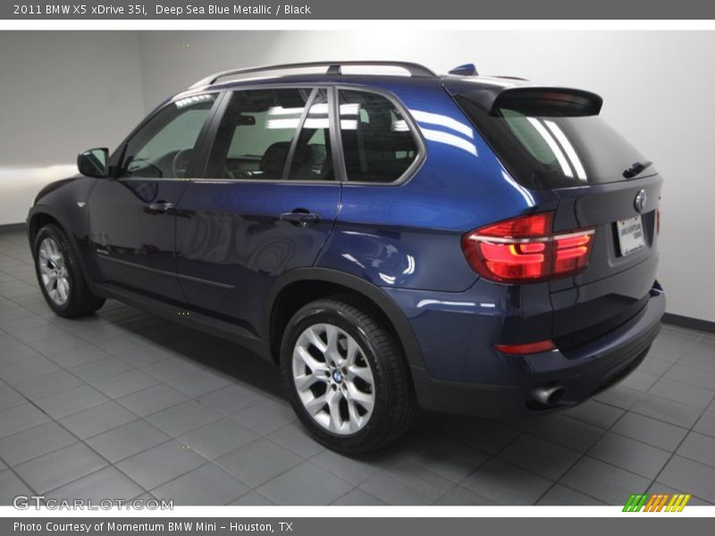 Deep Sea Blue Metallic / Black 2011 BMW X5 xDrive 35i