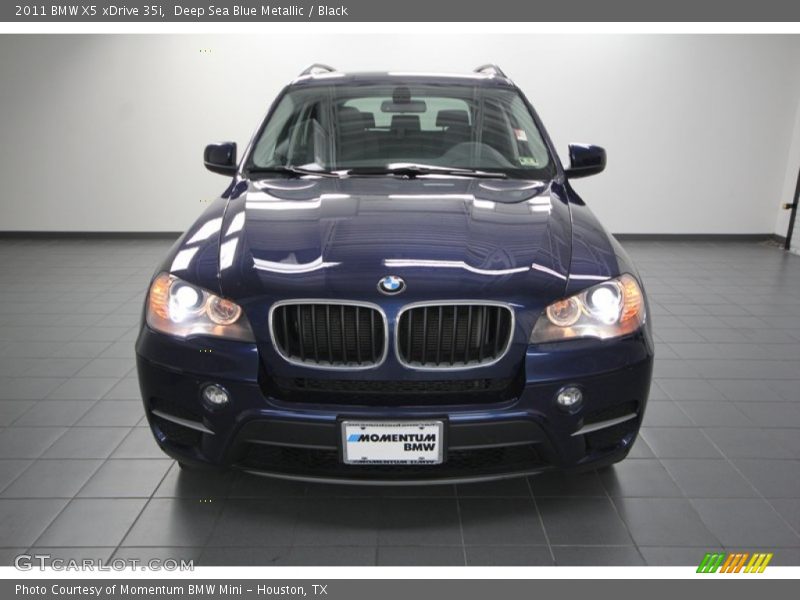 Deep Sea Blue Metallic / Black 2011 BMW X5 xDrive 35i