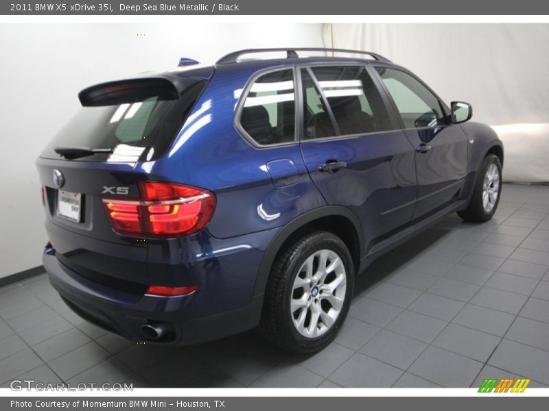 Deep Sea Blue Metallic / Black 2011 BMW X5 xDrive 35i